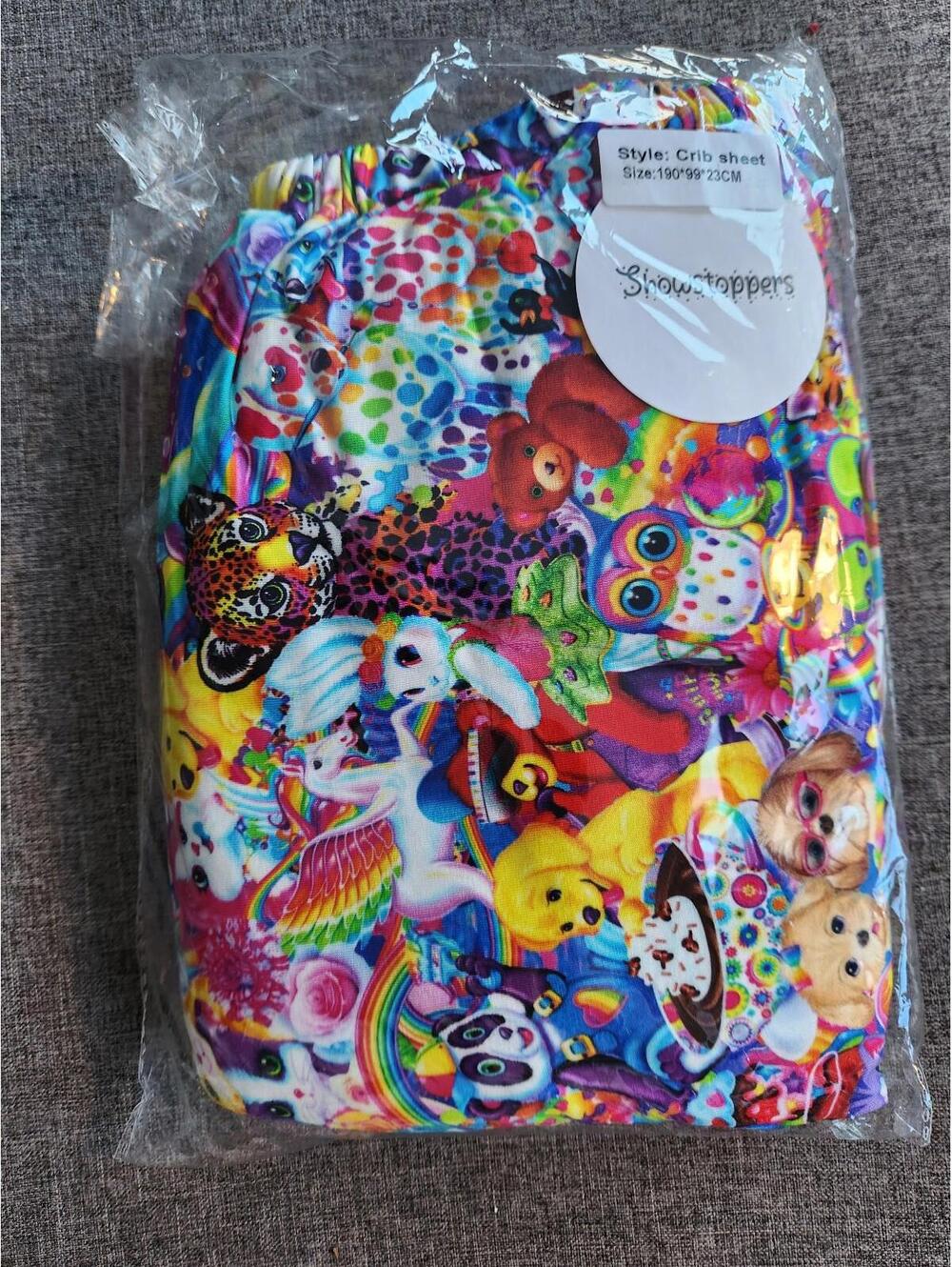 Lisa frank bamboo showstoppers TWIN sheet